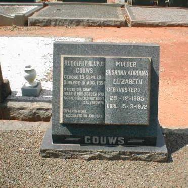 GOUWS Rudolph Philupus 1891-1954 &amp; Susanna Adriana Elizabeth VOSTER 1895-1972