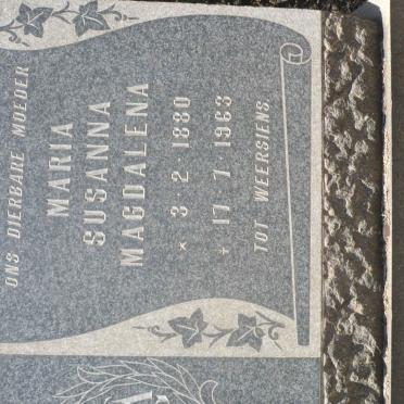 GREEFF Maria Susanna Magdalena 1880-1963