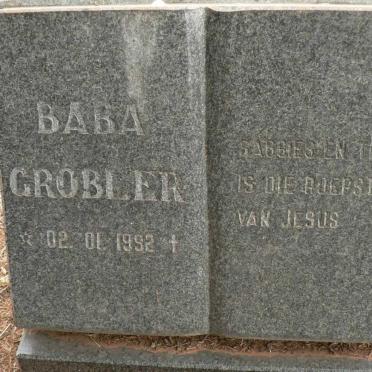 GROBLER Baba 1992-1992