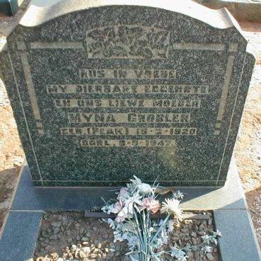 GROBLER Myna nee PEAK 1920-1947