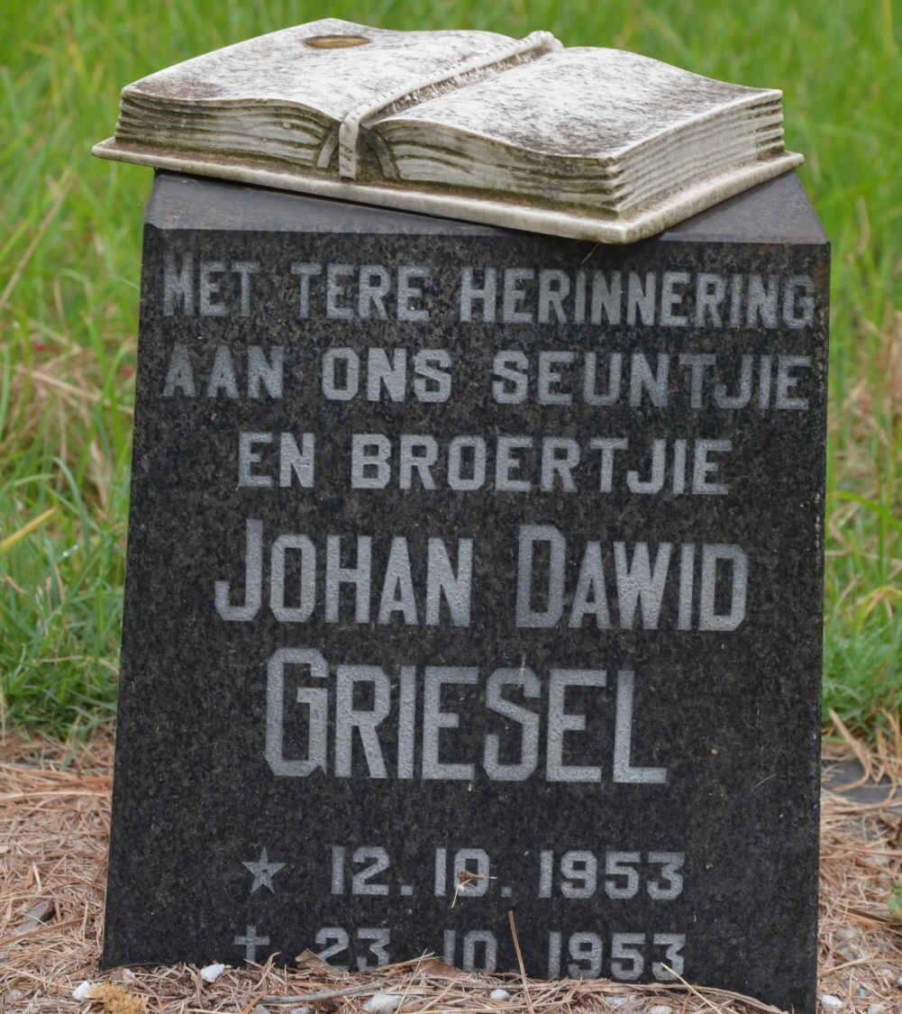 GRIESEL Johan Dawid 1953-1953