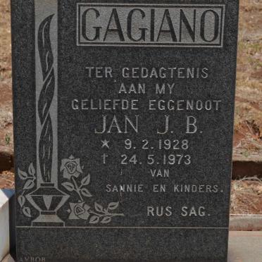 GAGIANO Jan J. B. 1928-1973