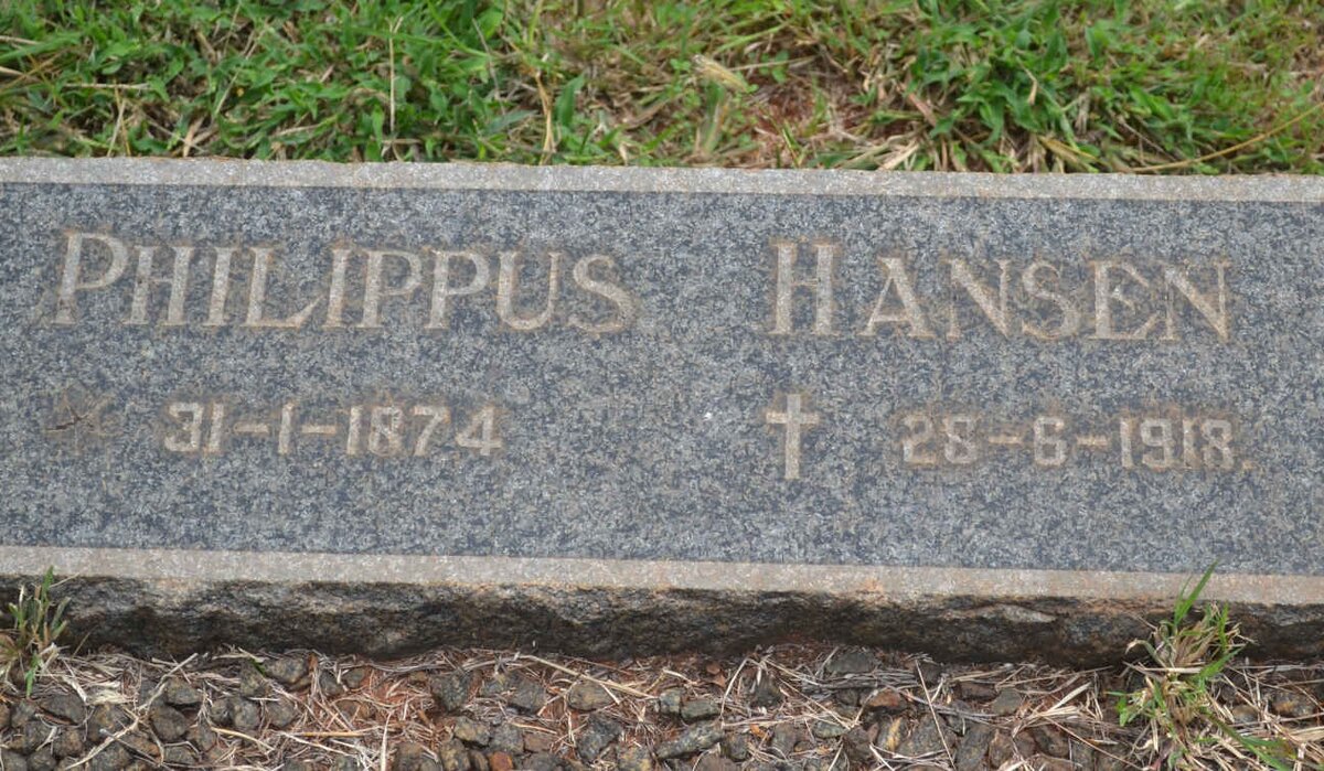 HANSEN Philippus 1874-1918