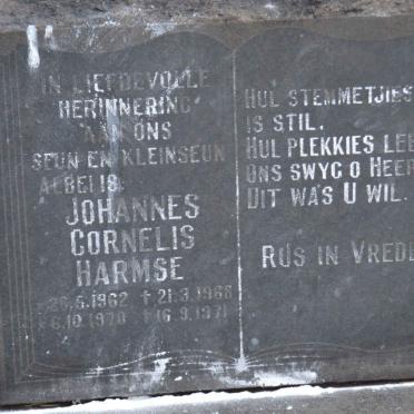 HARMSE Johannes Cornelis 1962-1968 :: HARMSE Johnannes Cornelis 1970-1971