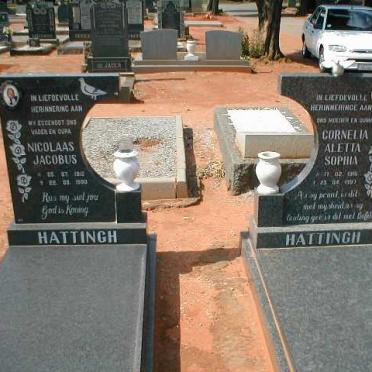 HATTINGH Nicolaas Jacobus 1912-1990 &amp; Cornelia Aletta Sophia 1915-1997