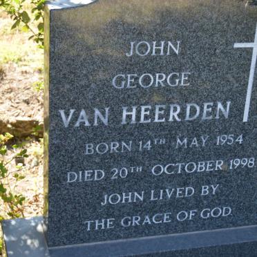 HEERDEN John George, van 1954-1998