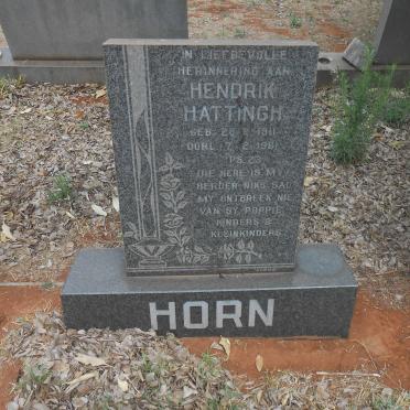 HORN Hendrik Hattingh 1911-1981