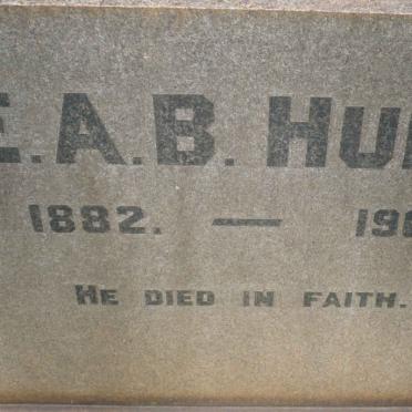HUNT E.A.B. 1882-1961