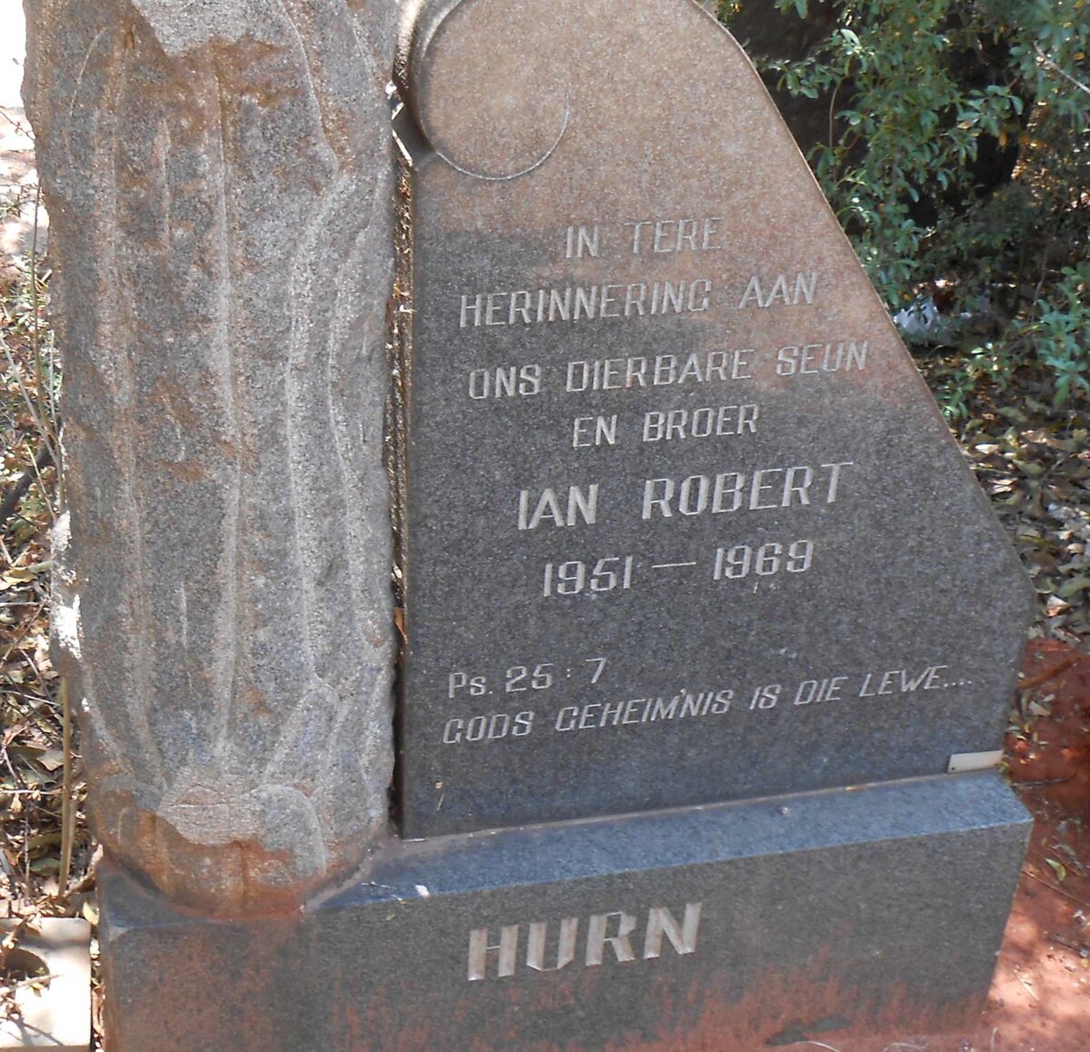 HURN Ian Robert 1951-1969