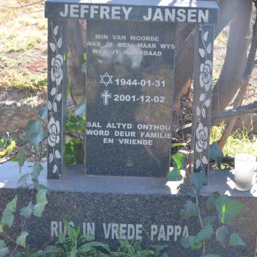 JANSEN Jeffrey 1944-2001
