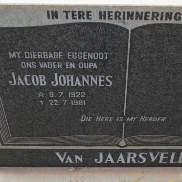JAARSVELD Jacob Johannes, van 1922-1981