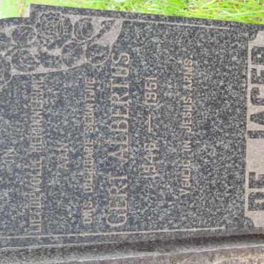 JAGER Gert Albertus, de 1946-1951