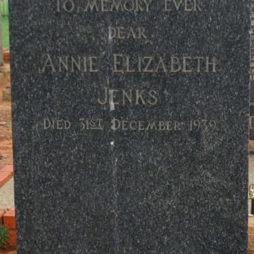 JENKS Annie Elizabeth -1939