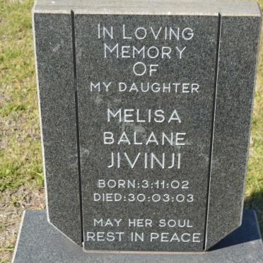 JIVINJI Melisa Balane 2002-2003