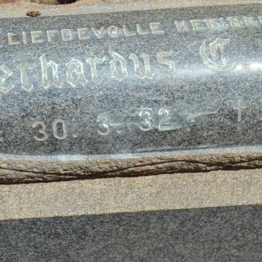 JOUBERT Gerhardus C. 1932-1975