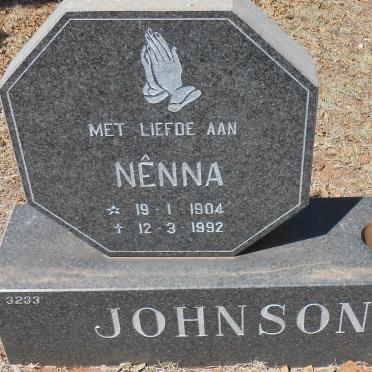 JOHNSON Nenna 1904-1992
