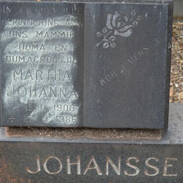 JOHANSSEN Martha Johanna 1908-1986