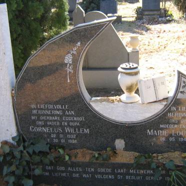 JOUBERT Cornelius Willem 1932-1996 &amp; Marie Louisa 1941-