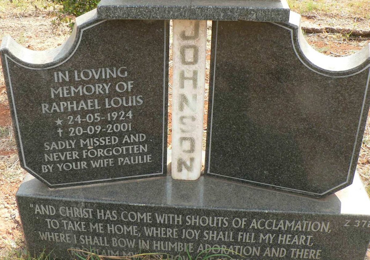 JOHNSON Raphael Louis 1924-2001