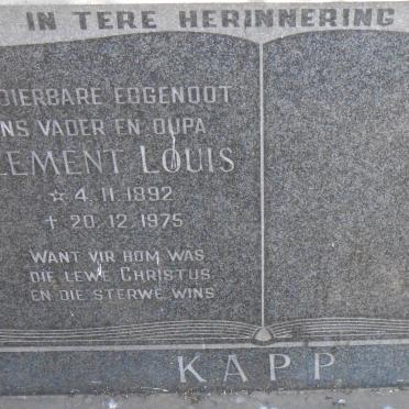 KAPP Clement Louis 1892-1975