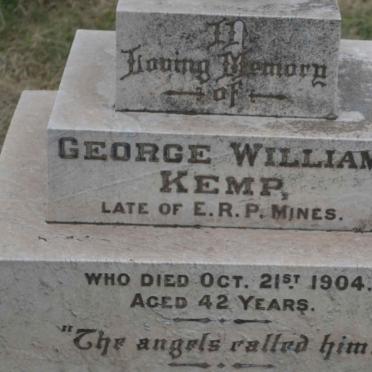 KEMP George William -1904