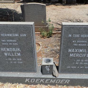 KOEKEMOER Hendrik Willem 1918-2001 &amp; Maximillian Mecifene 1916-1993