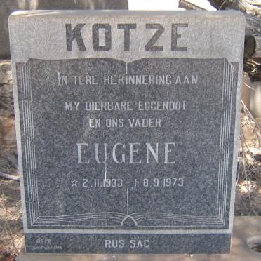 KOTZE Eugene 1933-1973