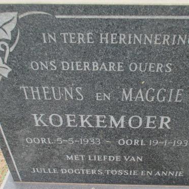 KOEKEMOER Theuns -1933 &amp; Maggie -1936