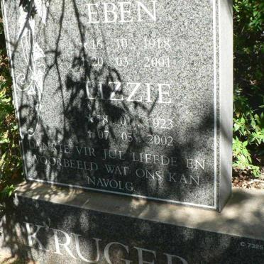 KRUGER Eben 1918-2001 &amp; Lizzie 1923-2002