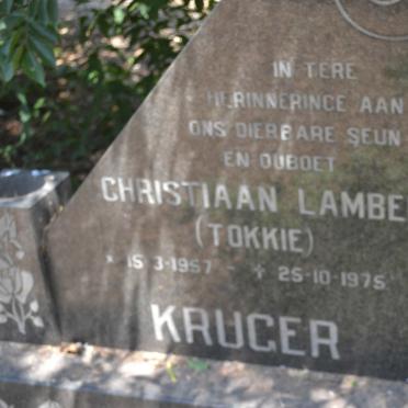 KRUGER Christiaan Lambert 1957-1975