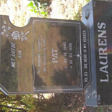 LAURENS Pat 1940-1996