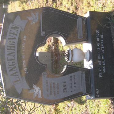 LANGENHOVEN Fanie 1938-1997