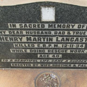 LANCASTER Henry Martin -1934