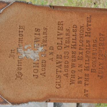 LEWIS John - 1907 :: OLIVER Gustave -1907