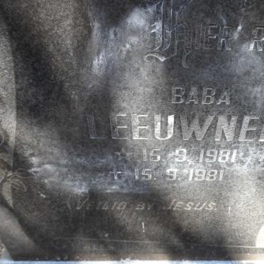 LEEUWNER Baba 1981-1981