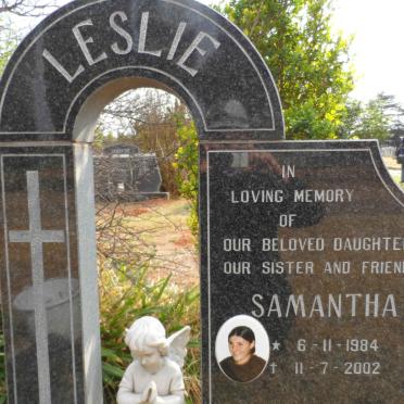 LESLIE Samantha 1937-2002