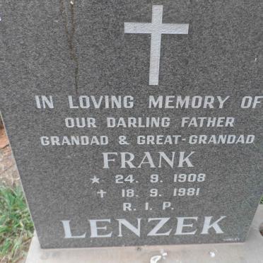 LENZEK Frank 1908-1981