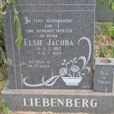 LIEBENBERG Elsie Jacoba 1913-1983