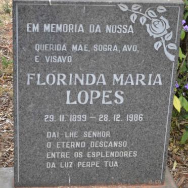 LOPES Florinda Maria 1899-1986