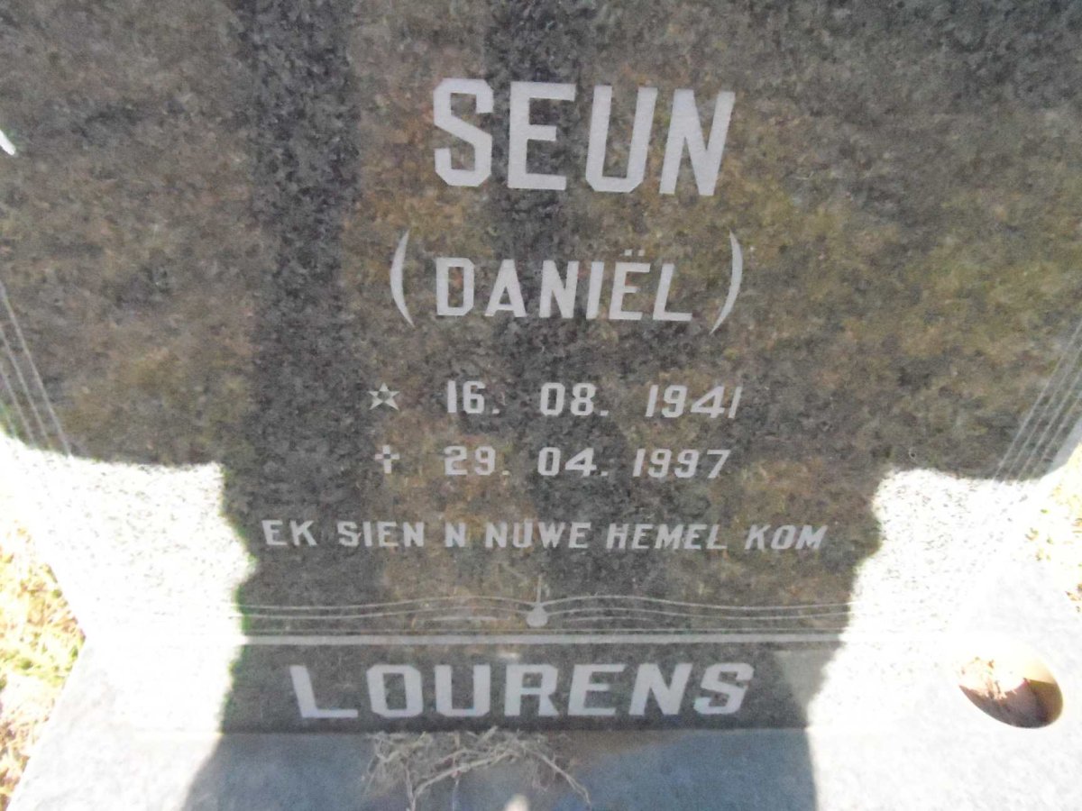 LOURENS Daniël 1941-1997