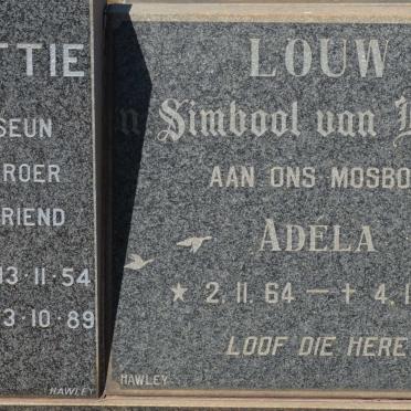 LOUW Attie 1954-1989 :: LOUW Adela 1964-1980