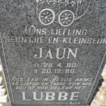 LUBBE Jaun 1980-1980