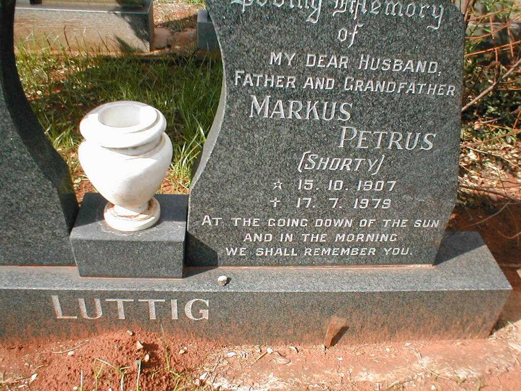 LUTTIG Markus Petrus 1907-1979