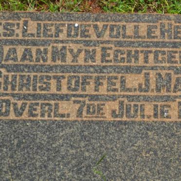 MATTHEE Christoffel J. -1925