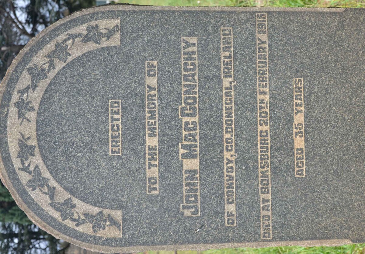 MacCONAGHY John -1915