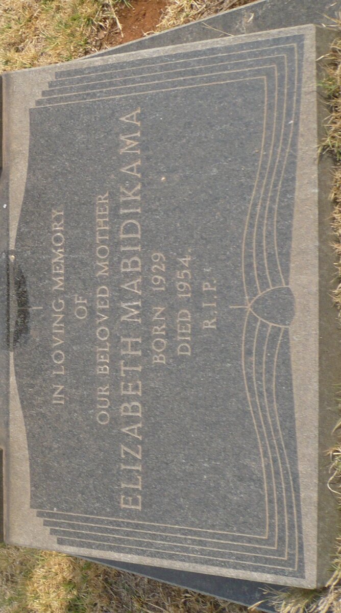 MABIDIKAMA Elizabeth 1929-1954