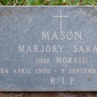 MASON Marjory Sarah nee MORRIS 1905-1988