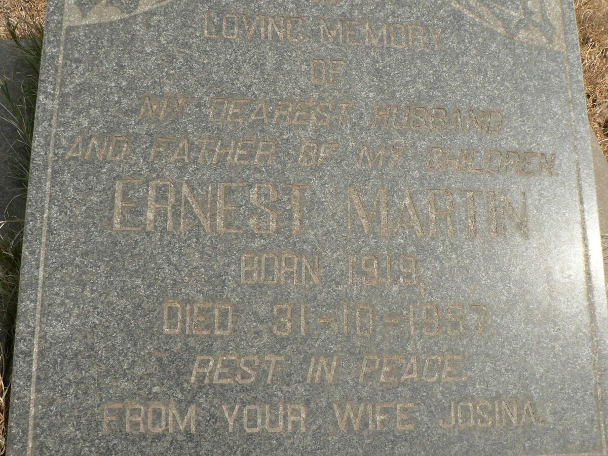 MARTIN Ernest 1919-1957