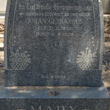 MARX Johan Gerhardus 1908-1964