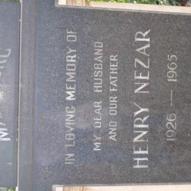 MARSBURG Henry Nezar 1926-1965